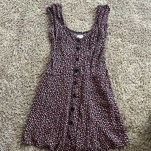 Black dress with roses